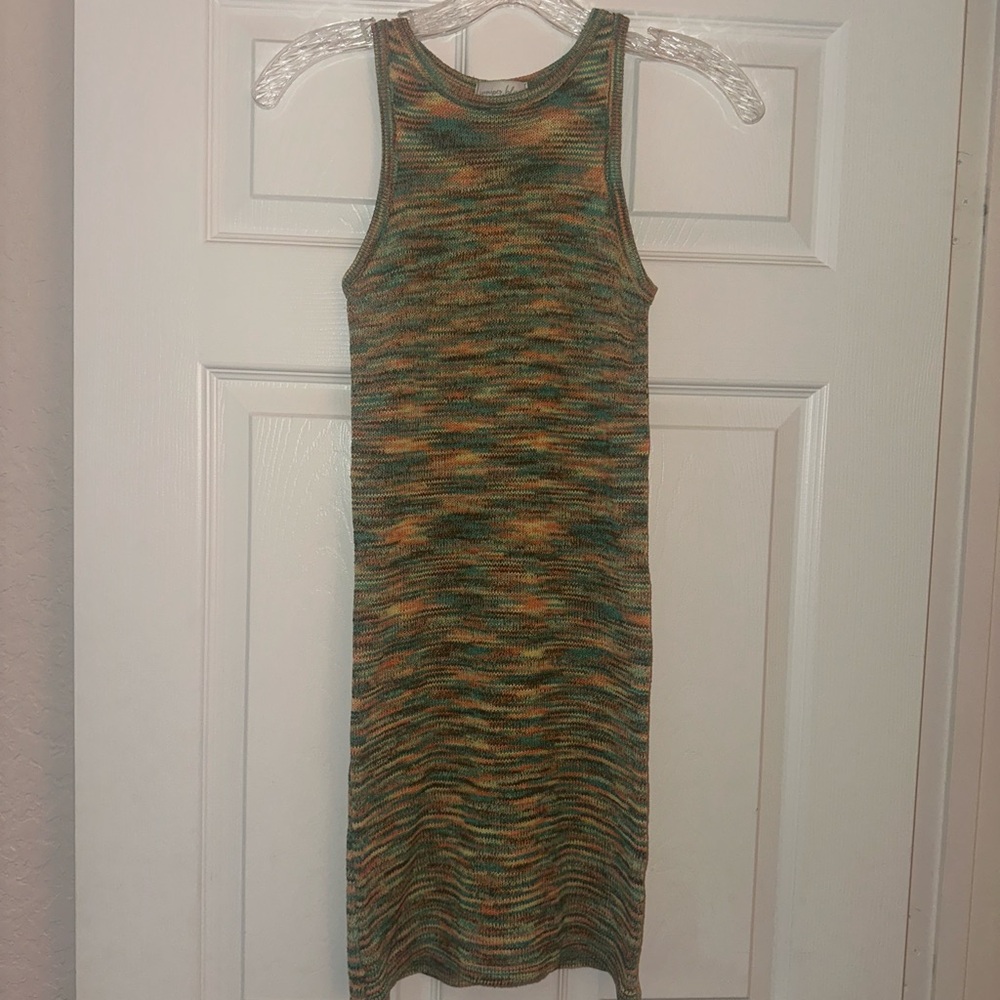 Juniper Blue Multicolor Sleeveless Knit Dress